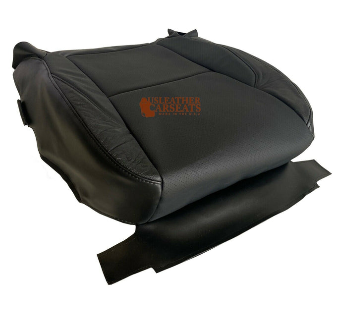 For 2007 TO 2013 Lexus ES350 DRIVER Bottom Leather Perforated Seat Cover BLACK