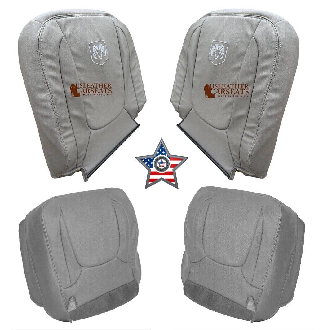 2004 Fits Dodge Ram 1500 2500 Full Front Synthetic Leather Seat Cover Taupe