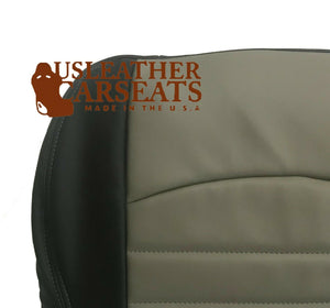 2009-2013 Fits Dodge Ram 1500 Driver Bottom Vinyl Replacement Seat Cover 2 Tone Gray