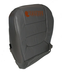 2001 Ford F150 Lariat Driver Side Bottom Replacement Leather Seat Cover Gray