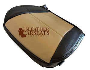 2008-2010 Ford Explorer Eddie Bauer Driver Bottom Leather Seat Cover Tan/Black