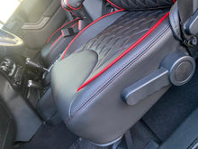 Load image into Gallery viewer, Fits 2015-2017 JEEP WRANGLER JK CUSTOM LEATHER SEAT COVERS BLACK &amp; RED DIAMOND