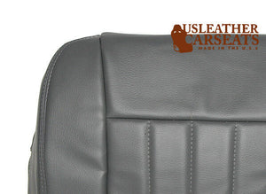 2008 Fits Dodge Dakota Driver Bottom Replacement Synthetic Leather Seat Cover Gray