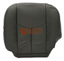 Load image into Gallery viewer, 2003-2007 Chevy Silverado Suburban Passenger Bottom Leather Seat Cover Dark Gray