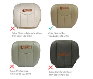 thumbnail image 2 of Auto Champ Of Texas Genuine Leather Seat Cover – 2005-2006 Toyota Tundra Passenger Bottom – Fawn Tan 2 of 4