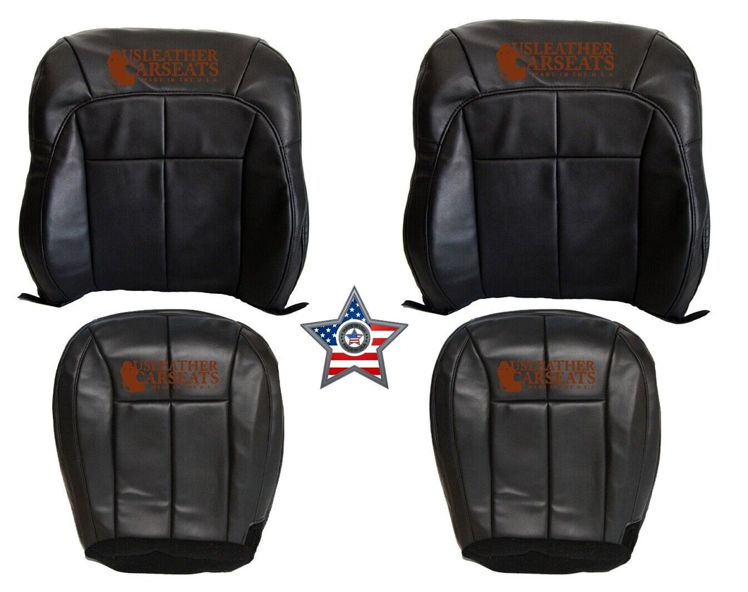 1999-2004 Fits Jeep Grand Cherokee Full Front Vinyl Seat Cover Black