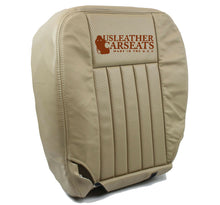 Load image into Gallery viewer, 2003 Lincoln Navigator Driver Bottom Leather Perforated Vinyl Seat Cover TAN
