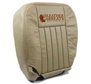 2003 Lincoln Navigator Driver Bottom Leather Perforated Vinyl Seat Cover TAN