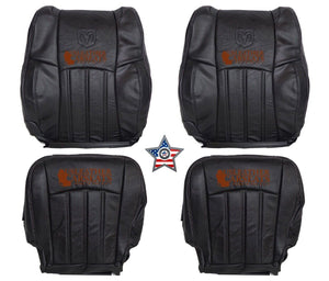 2010 2011 For Dodge Ram 2500 Laramie Full Front Leather Seat Cover Dark Gray