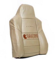 Load image into Gallery viewer, 2002 Ford F250 F350 Lariat -Driver PERFORATED Leather Lean Back Seat Cover TAN