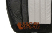 Load image into Gallery viewer, 03 Ford F150 Harley Davidson Passenger Bottom Leather Seat Cover 2 Tone Blk/Gray