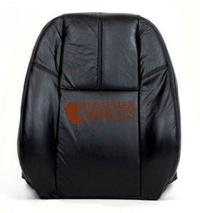 2007-2013 GMC Sierra Yukon Tahoe Driver Side Lean Back Leather Seat Cover Black