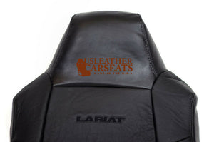 2002 2003 2004 2005 2006 2007 Ford F250 Top Lean Back Leather Seat Cover Black