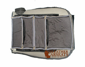 2005 Ford Excursion EDDIE BAUER Leather Driver Bottom Seat Cover Black - Tan