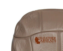 Load image into Gallery viewer, 1999 2000 2001 GMC Sierra Yukon Tahoe Driver Side Bottom Leather Seat Cover Tan