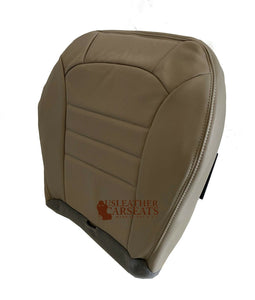 2002-2004 Fits Jeep Liberty Driver Side Bottom Leather Seat Cover in Light Taupe Tan