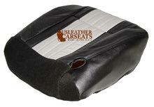 Load image into Gallery viewer, 2003 Ford F150 Harley-Davidson Driver Bottom Leather Seat Cover 2Tone Gray/Black