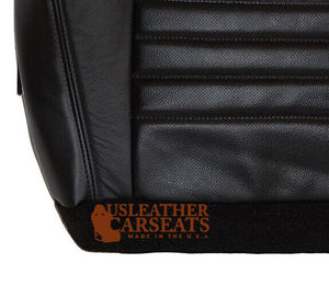 99-04 Ford Mustang GT V8 Passenger Bottom Perforated Leather Seat Cover Black