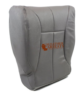 1998 Fits Dodge Ram 3500 Laramie Driver Side Bottom Synthetic Leather Seat Cover Gray