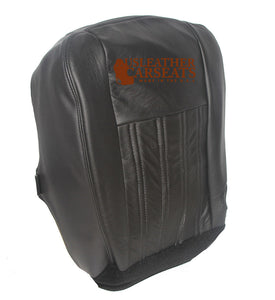 2004 Ford F250 F350 Harley Davidson Driver Side Bottom Leather Seat Cover BLACK
