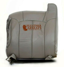 Load image into Gallery viewer, 99-02 GMC Sierra 1500 2500 HD Driver LEAN BACK Synthetic Leather Seat Cover Gray