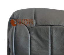 Load image into Gallery viewer, 99-02 Chevy Silverado Suburban Passenger Lean Back Leather Seat Cover Dark Gray