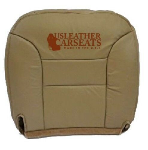 1995-1999 Chevy Suburban Tahoe Driver Bottom Synthetic Leather Seat Cover Tan
