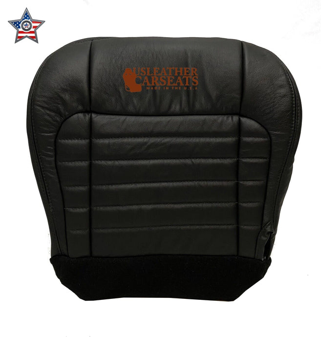 2001-2003 Ford F150 Harley Davidson Passenger Bottom Leather Seat Cover Black