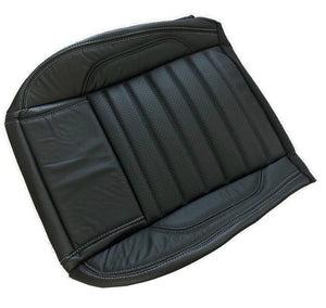 2010 2011 2012 2013 2014 Ford Mustang Driver Bottom Black LEATHER Seat Cover blk