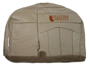 2001-2003 Ford F150 Lariat Passenger Side Bench Bottom Leather Seat Cover Tan