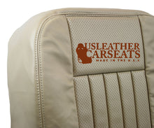 Load image into Gallery viewer, 2003 Lincoln Navigator Driver Bottom Leather Perforated Vinyl Seat Cover TAN