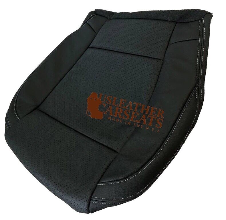 2015 For Ford F150 Lariat Driver Bottom Perforated Leather Seat Cover Black