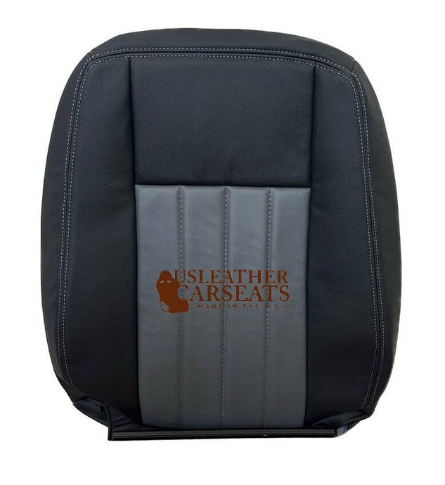 2008 2010 For Dodge Dakota Laramie Driver Lean Back Vinyl Seat Cover 2 tone Gray