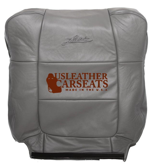 2001 2002 Ford F150 Lariat Driver Lean Back Replacement Leather Seat Cover Gray