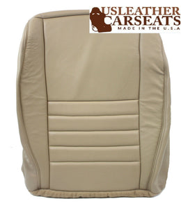 00-04 Ford Mustang Saleen GT Super Charged Driver Bottom Leather Seat Cover Tan