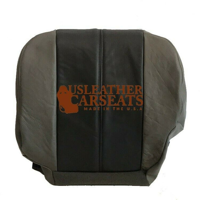 2001 2002 GMC Yukon Denali Driver Side Bottom Leather Seat Cover 2 Tone Gray