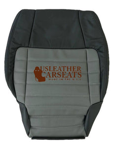 2003 For Harley Davidson Full front 2nd-row Leather/vinyl Seat Cover 2 Tone Gray
