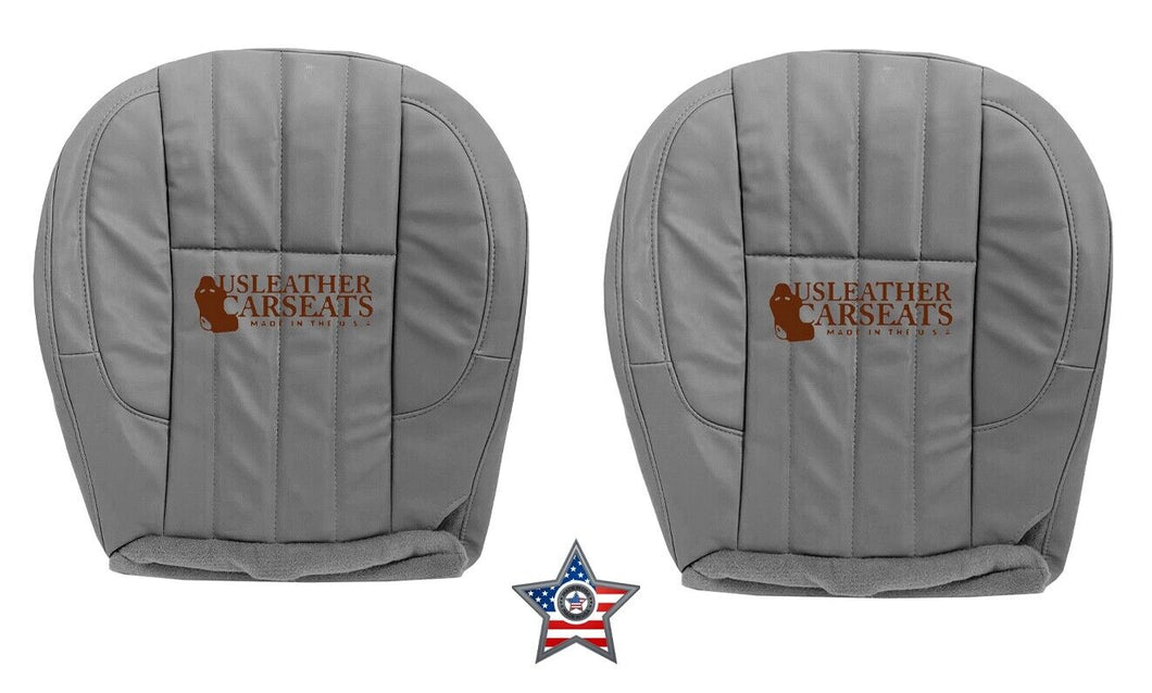 2000 Fits Jeep Grand Cherokee Limited Left & Right Bottom Vinyl Seat Cover Gray