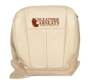 2011 Ford Expedition Driver & Passenger Bottom Perforated Leather Seat Cover Tan
