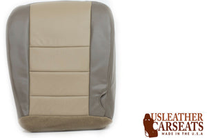 2003 2004 Ford Excursion Eddie Bauer Driver Bottom Leather Seat Cover 2 Tone Tan