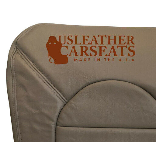Driver Bottom Leather Seat Cover For 2000 Ford F350 Lariat – Medium Parchment Tan (Direct Fit)