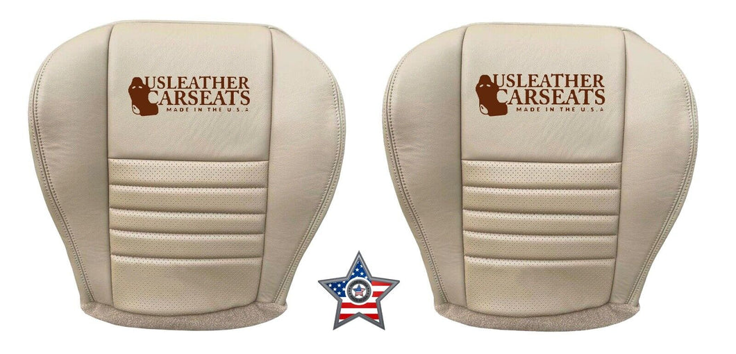 2002 Ford Mustang GT Driver & Passenger Bottom Leather Seat Cover TAN