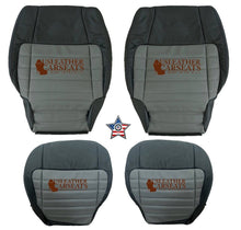 Load image into Gallery viewer, 2002 For Harley Davidson Full front 2nd-row Leather/vinyl Seat Cover 2 Tone Gray