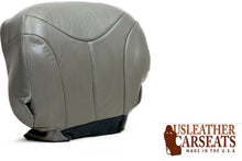 Load image into Gallery viewer, 1999-2002 GMC Sierra Yukon Driver Bottom Replacement Leather Seat Cover Gray .
