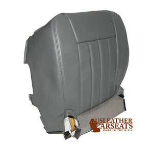 2006-2009 Fits Dodge Dakota Driver Side Bottom Synthetic Leather Seat Cover Gray