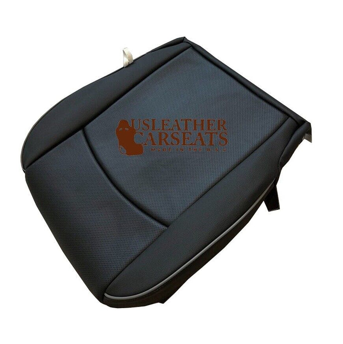 2017-2018 For Dodge Ram Laramie Limited Driver Bottom Leather Seat Cover Black
