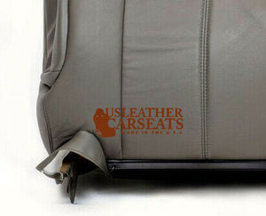 1999 2000 2001 2002 Chevy Silverado Tahoe Top Leather Lean Back Seat Cover Gray