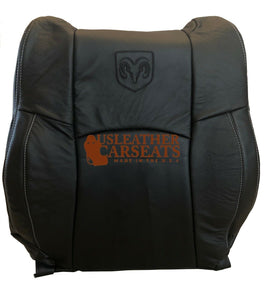 2009-2012 Fits  Dodge Ram 2500 3500 Full Front Leather Seat Cover Dark Gray