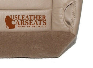 2004 Ford F250 F350 Lariat Driver Bottom Leather Seat Cover Medium Parchment Tan