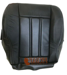 2011-2016 Fits Chrysler Town & Country Full front perf leather seat cover black
